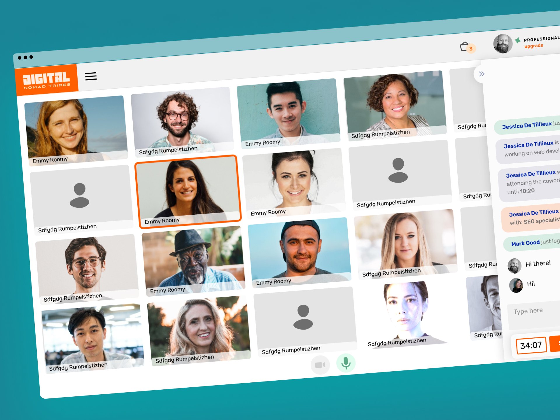 IN PROGRESS: Web app design for social community